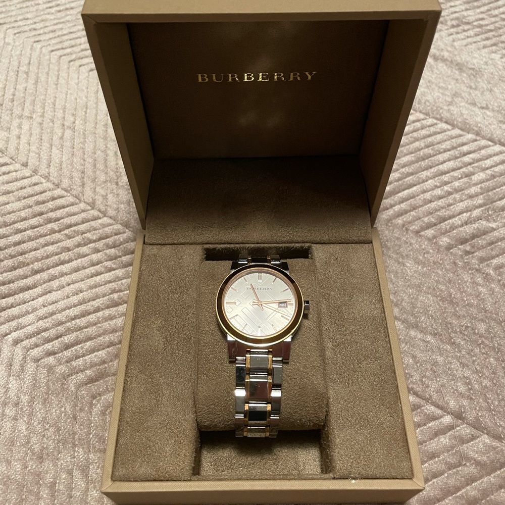 Burberry two-toned watch